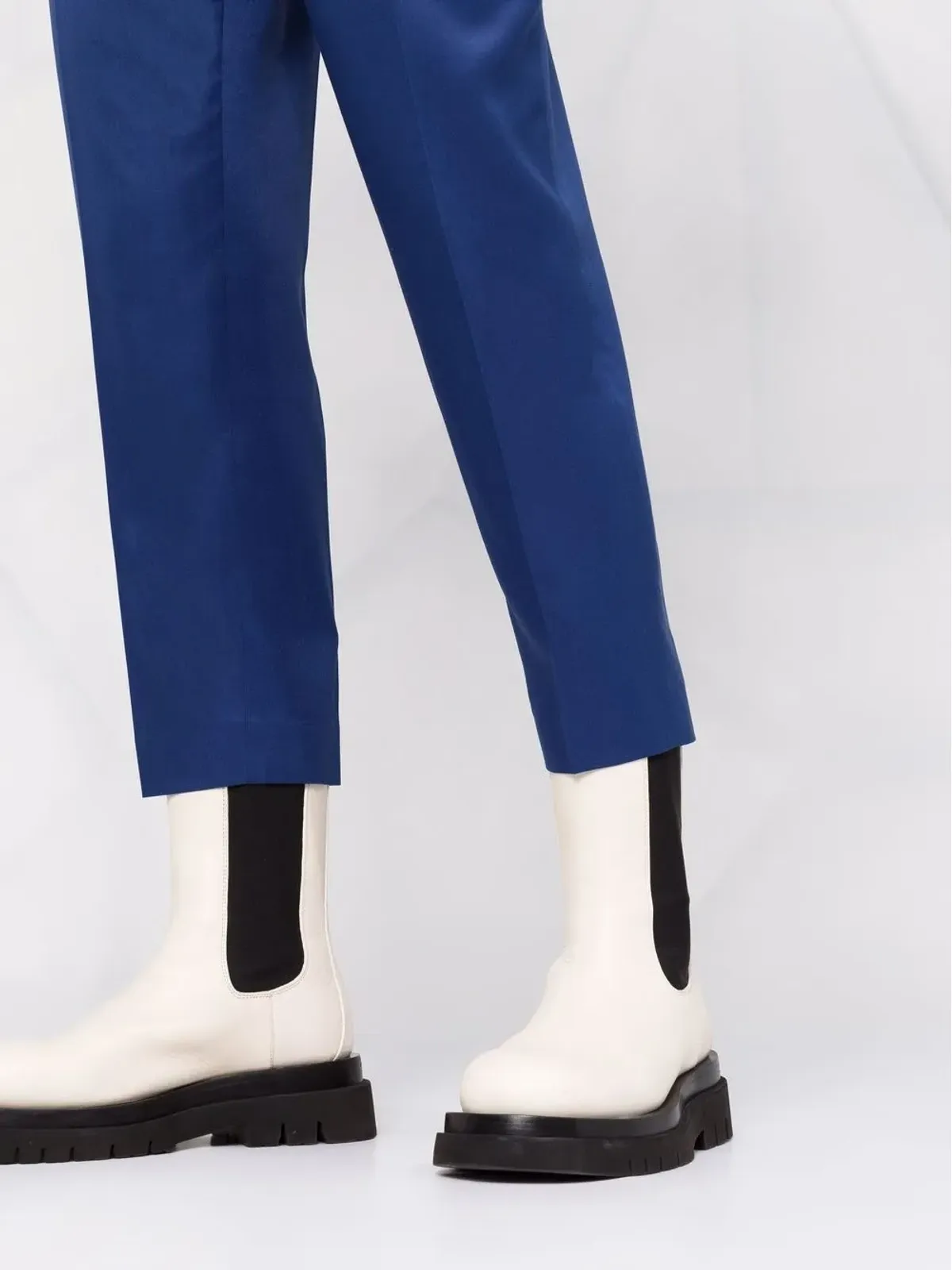 Ferragamo ストレートレッグ・シルクパンツ - ブルー - 画像3
