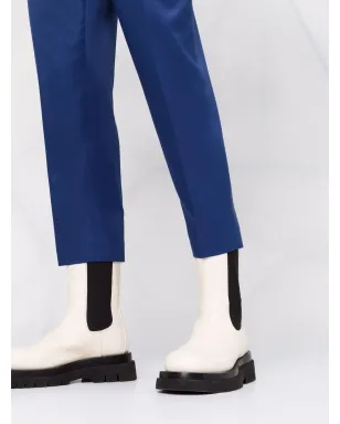 Ferragamo ストレートレッグ・シルクパンツ - ブルー - サムネイル3