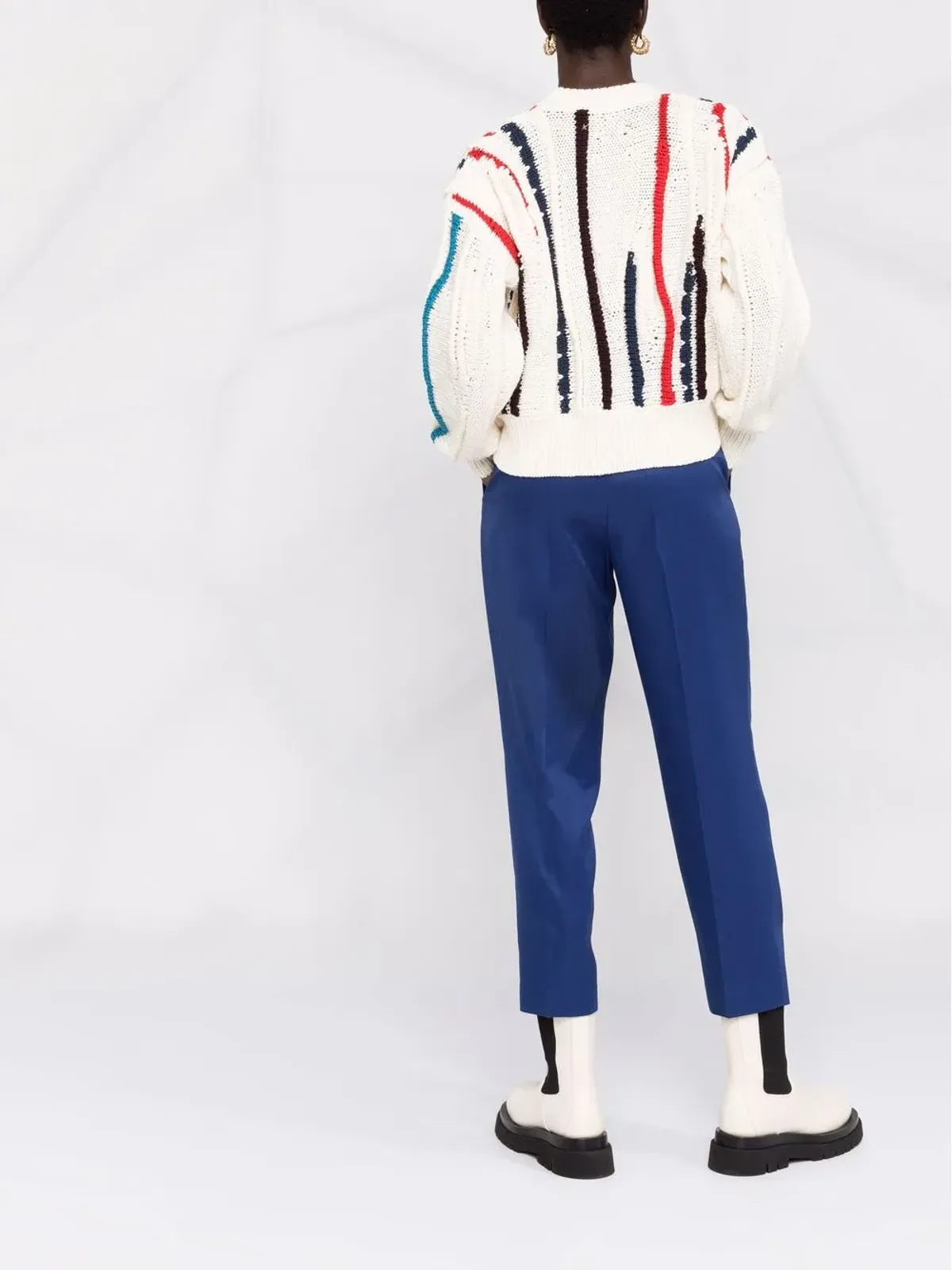 Ferragamo ストレートレッグ・シルクパンツ - ブルー - 画像4