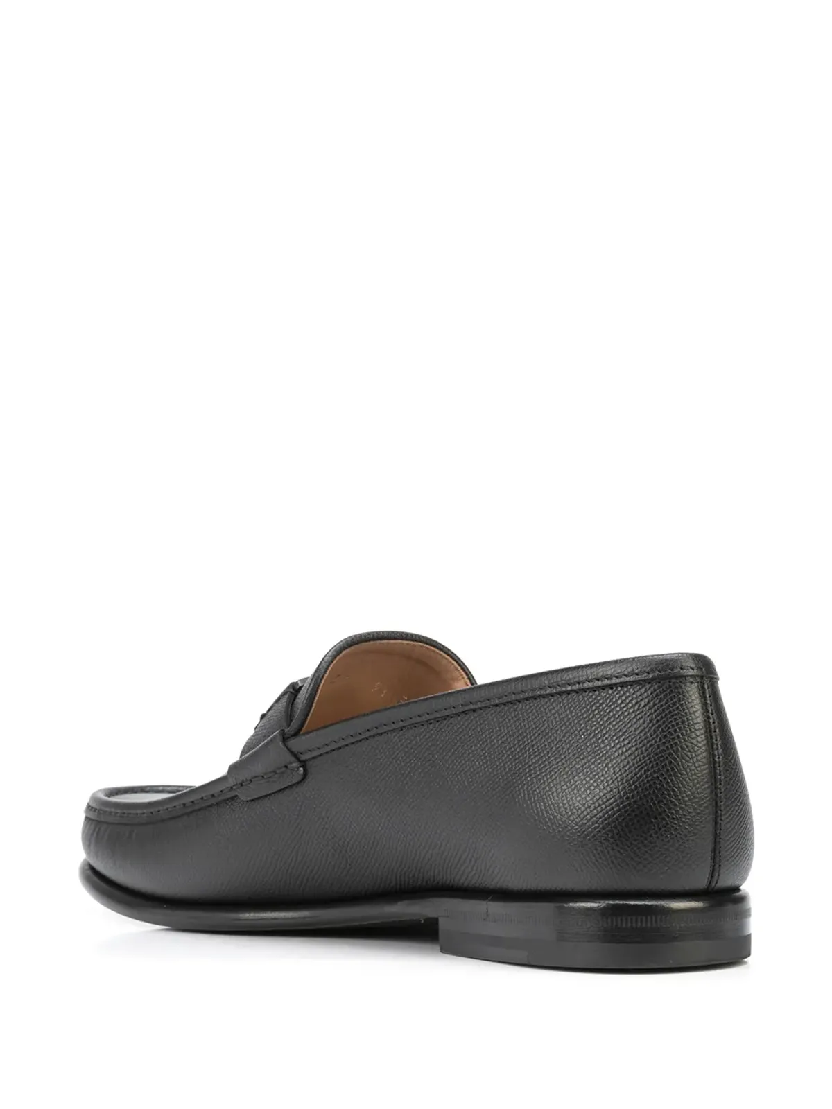 Ferragamo ロゴ入りレザー ローファー - ブラック - 画像3