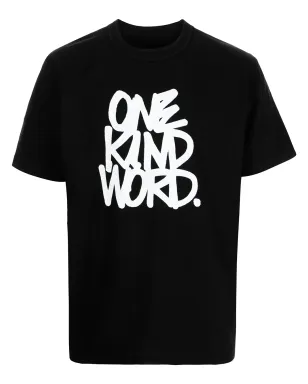 sacai スローガンプリントTシャツ - サムネイル1
