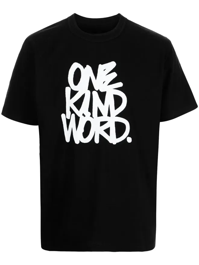 sacai sacai スローガンプリントTシャツの商品画像