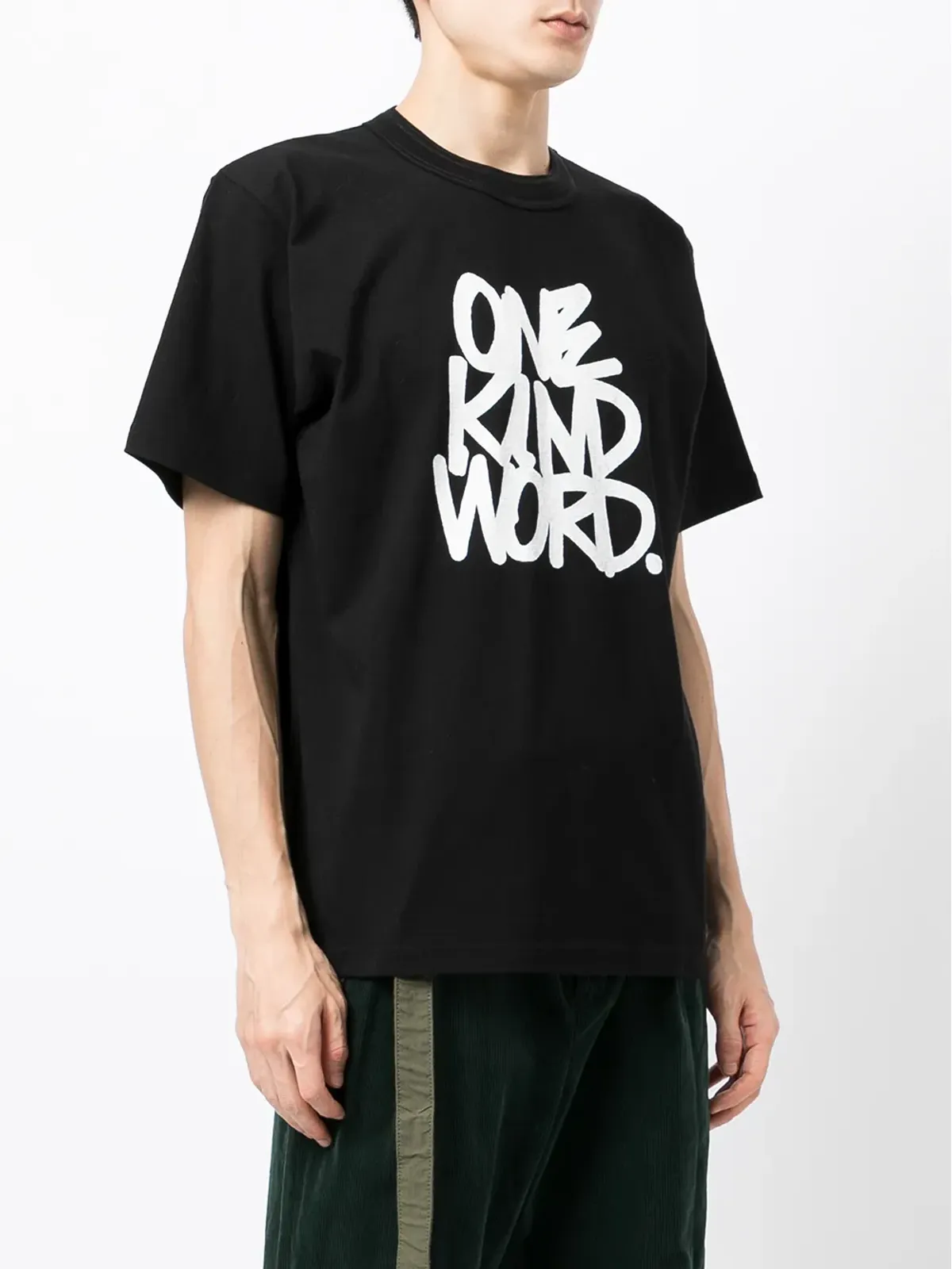 sacai スローガンプリントTシャツ - 画像3