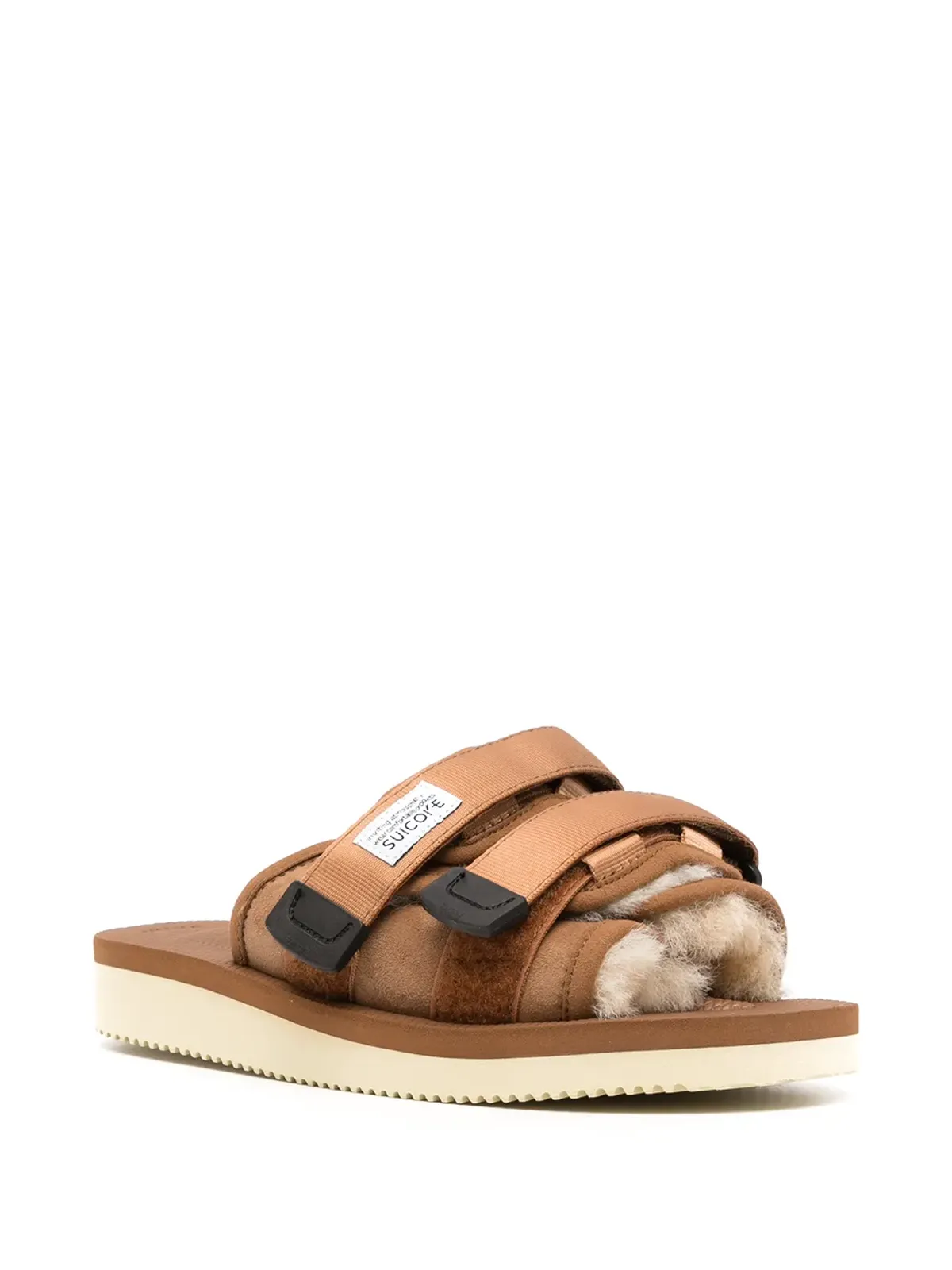 Suicoke モト シアーリング トリム スライド - ブラウン - 画像2