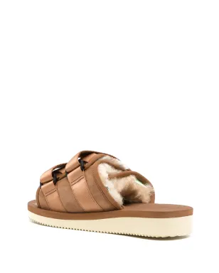 Suicoke モト シアーリング トリム スライド - ブラウン - サムネイル3