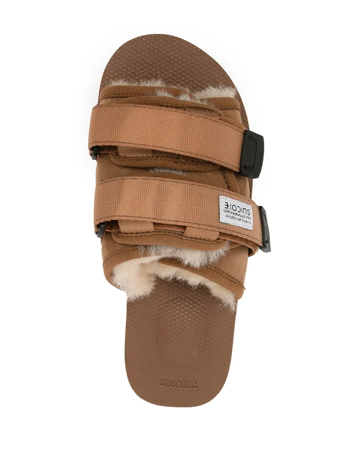 Suicoke モト シアーリング トリム スライド - ブラウン - 画像4