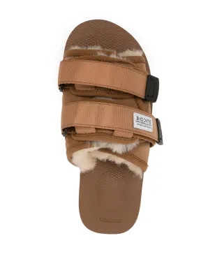 Suicoke モト シアーリング トリム スライド - ブラウン - サムネイル4