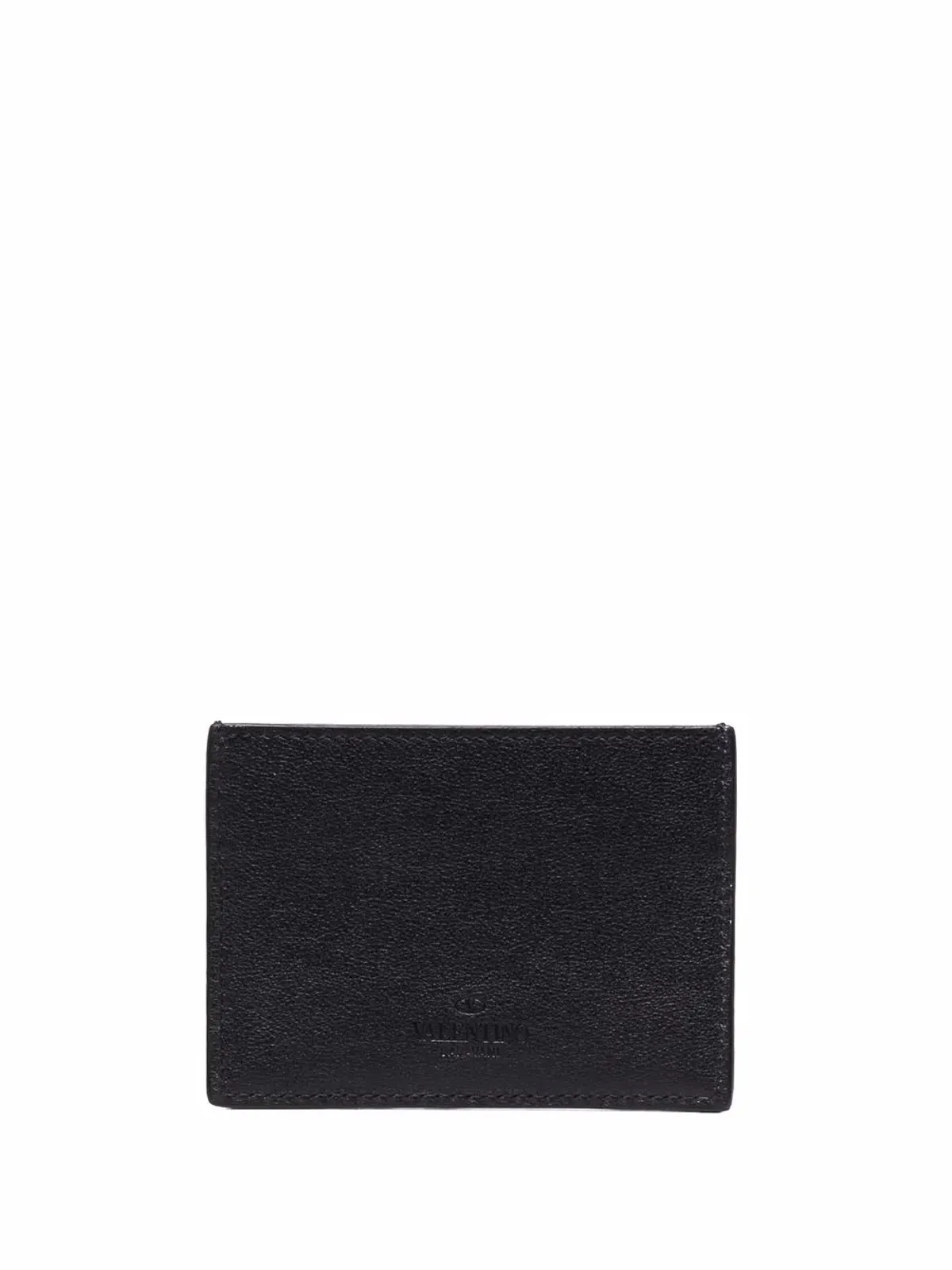 Valentino Garavani Rockstud レザー カードホルダー - ブラック - 画像2