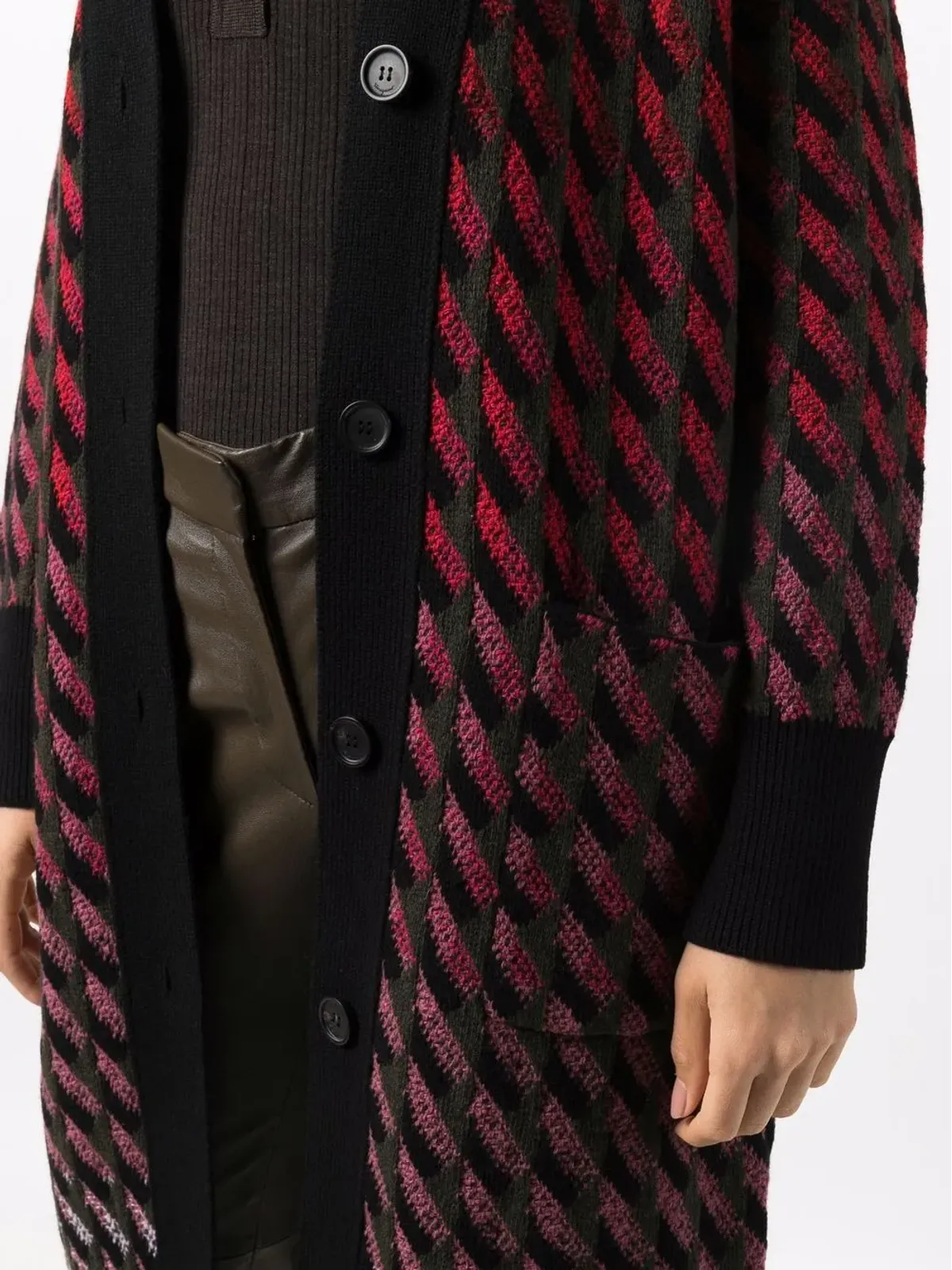 Ferragamo インターシャ編みカーデコート - 画像5