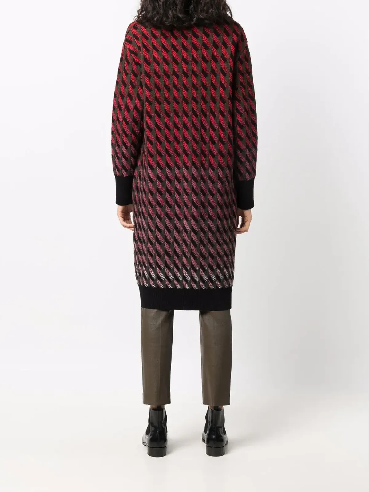 Ferragamo インターシャ編みカーデコート - 画像4
