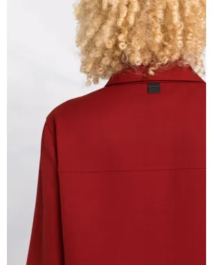 Ferragamo 長袖 ヴァージンウール シャツ - Red - サムネイル3