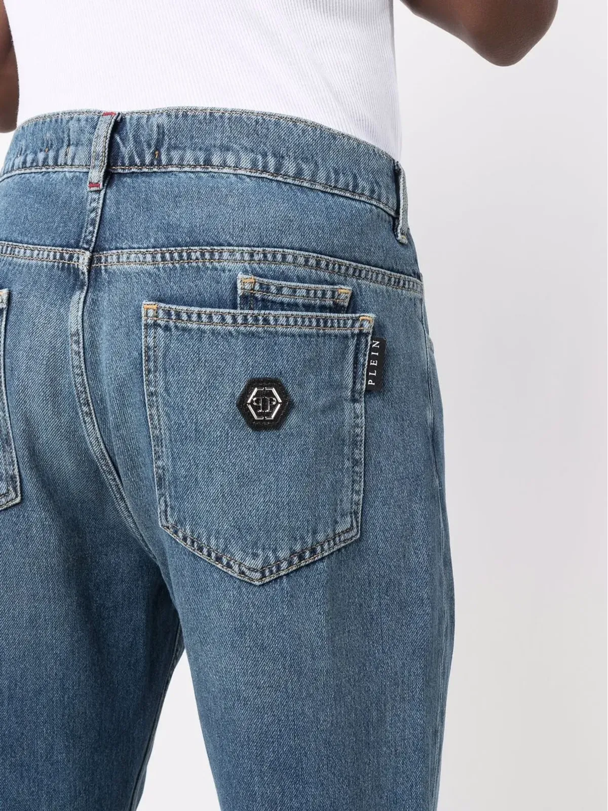 Philipp Plein キャロットカット アイコニック プレイン ジーンズ - 画像5