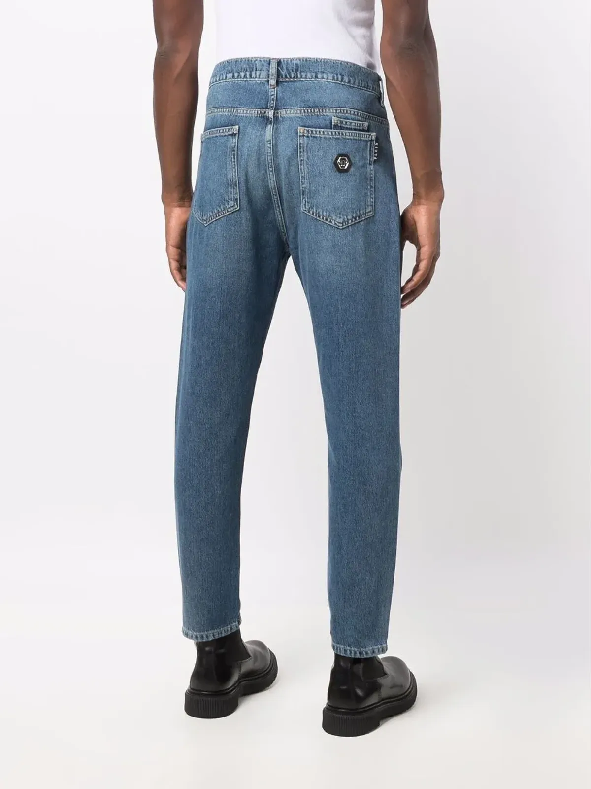 Philipp Plein キャロットカット アイコニック プレイン ジーンズ - 画像4