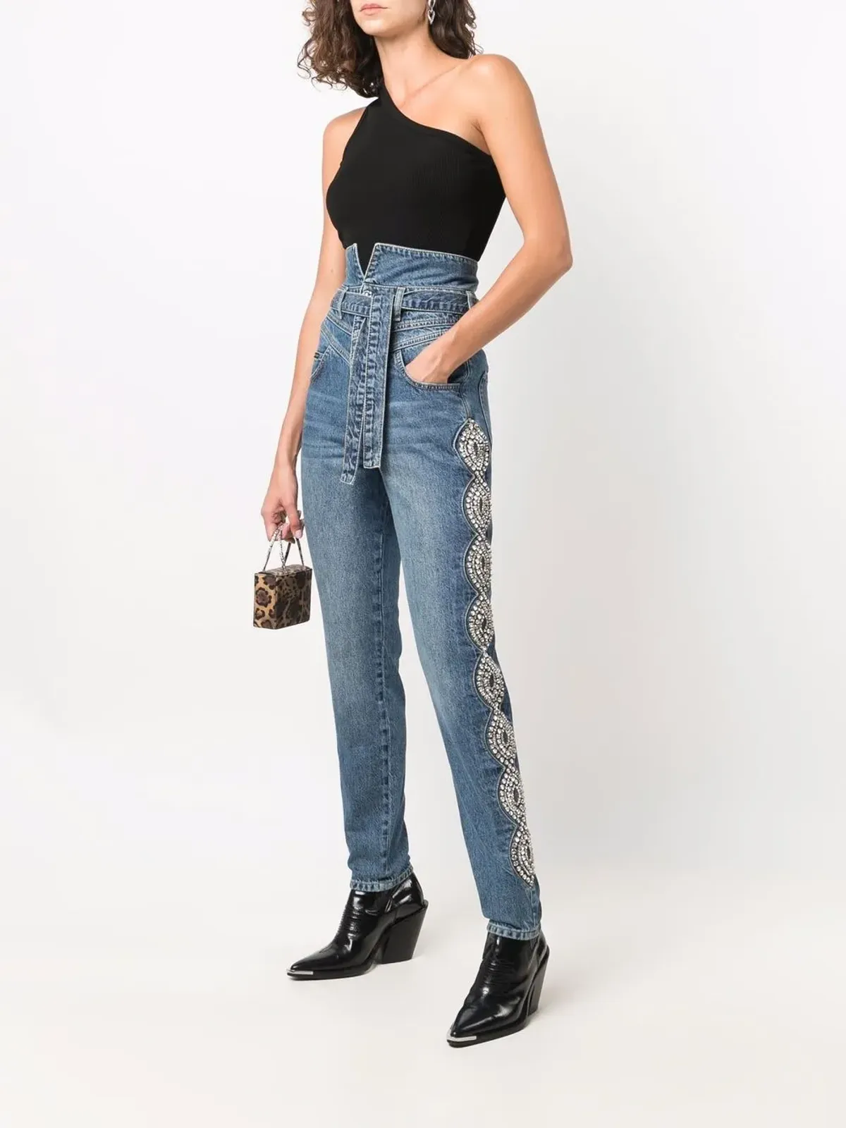 Philipp Plein Saint Tropez 装飾ハイライズジーンズ - ブルー - 画像2