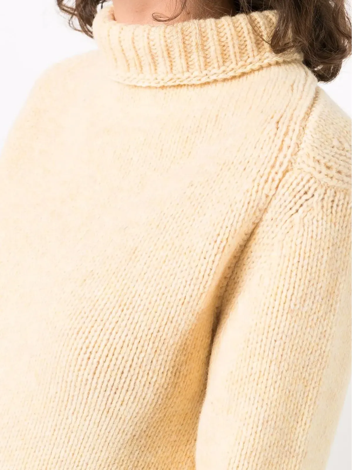 Jil Sander アシメトリックヘム ロールネック ジャンパー - 画像5