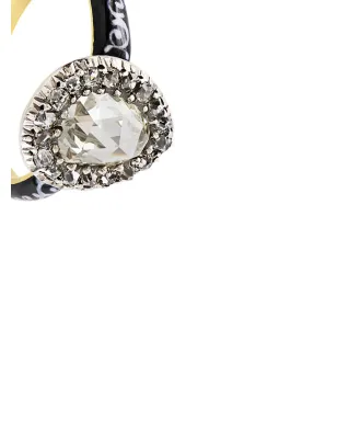 Pragnell Vintage 1714-1830 18kt イエローゴールドとシルバー ジョージアン ダイヤモンドリング - サムネイル3