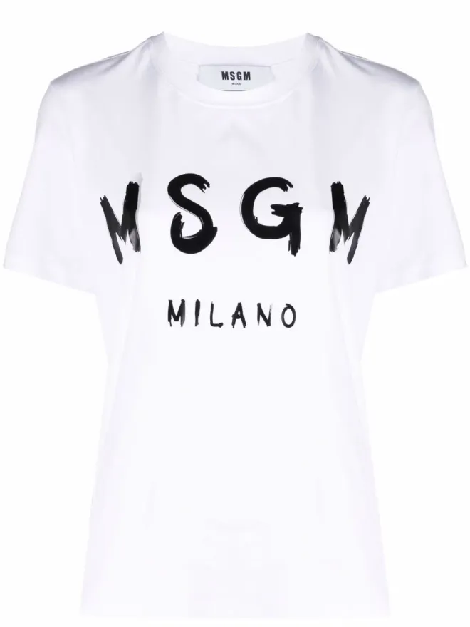 MSGM MSGM ロゴプリントTシャツの商品画像