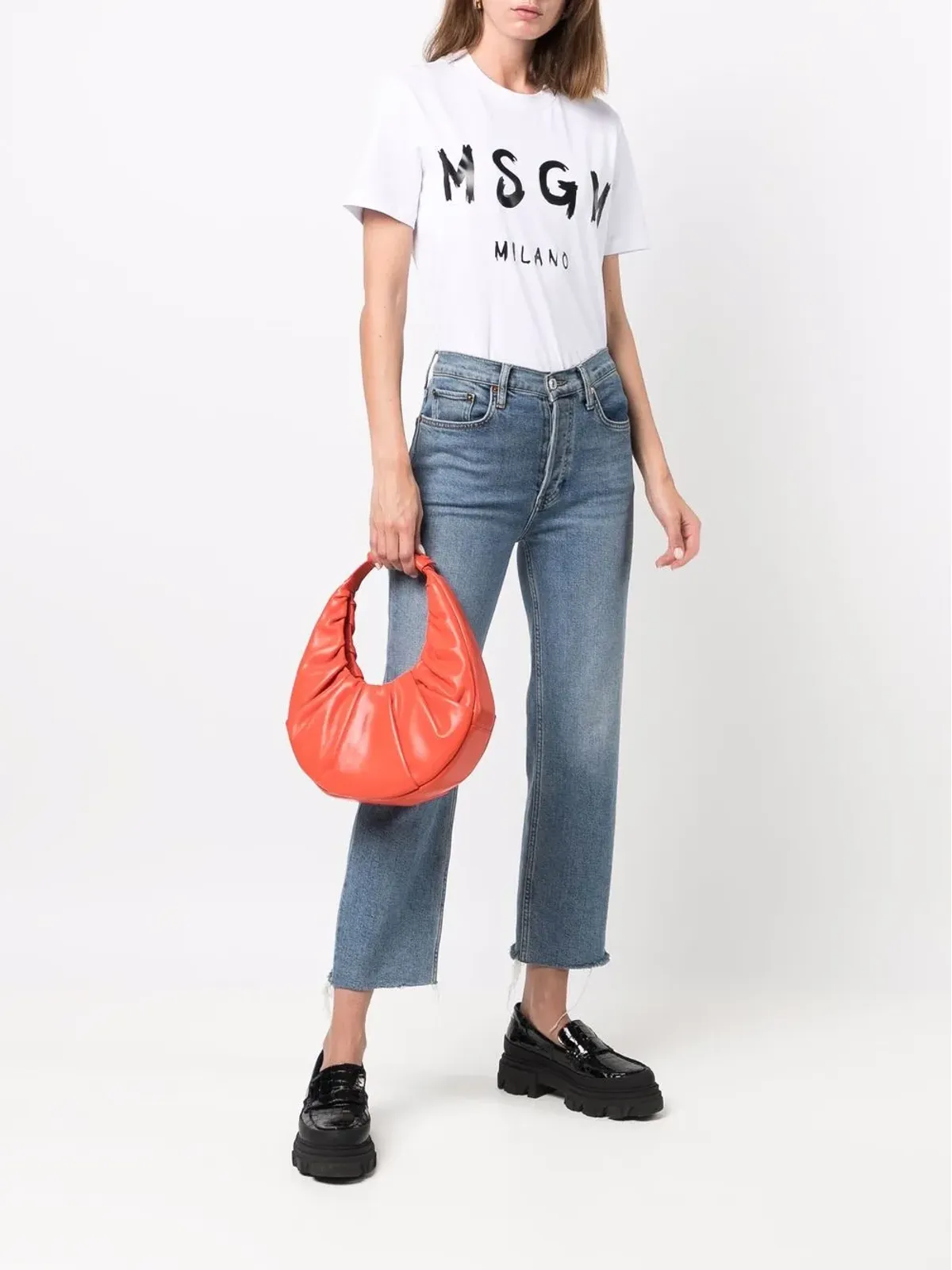 MSGM ロゴプリントTシャツ - 画像2