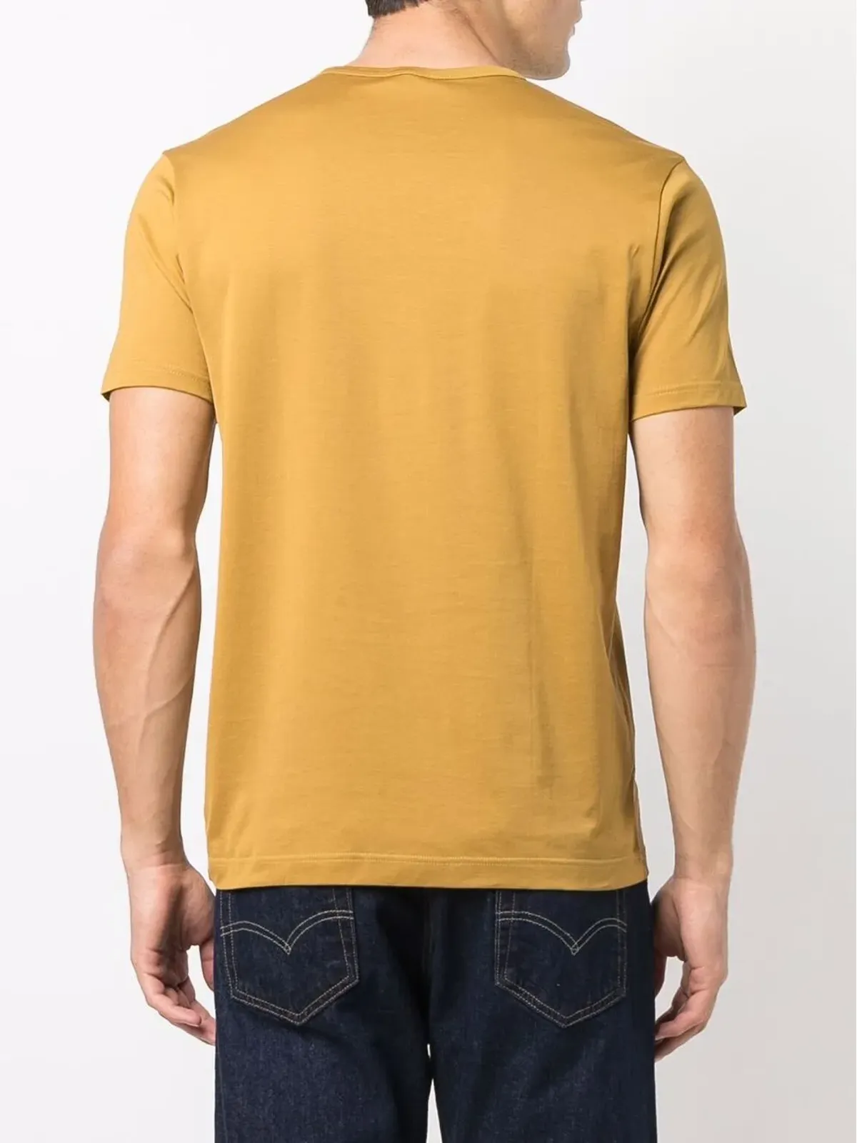 Sunspel 半袖コットンTシャツ - ゴールド - 画像4