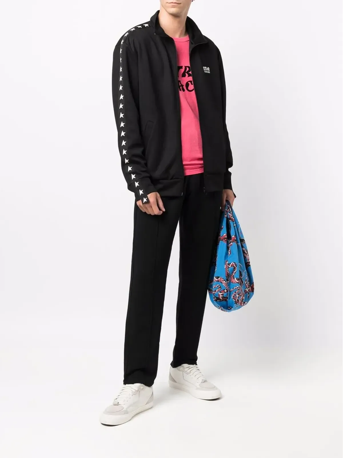 Golden Goose スター柄スウェットパンツ ブラック - 画像2