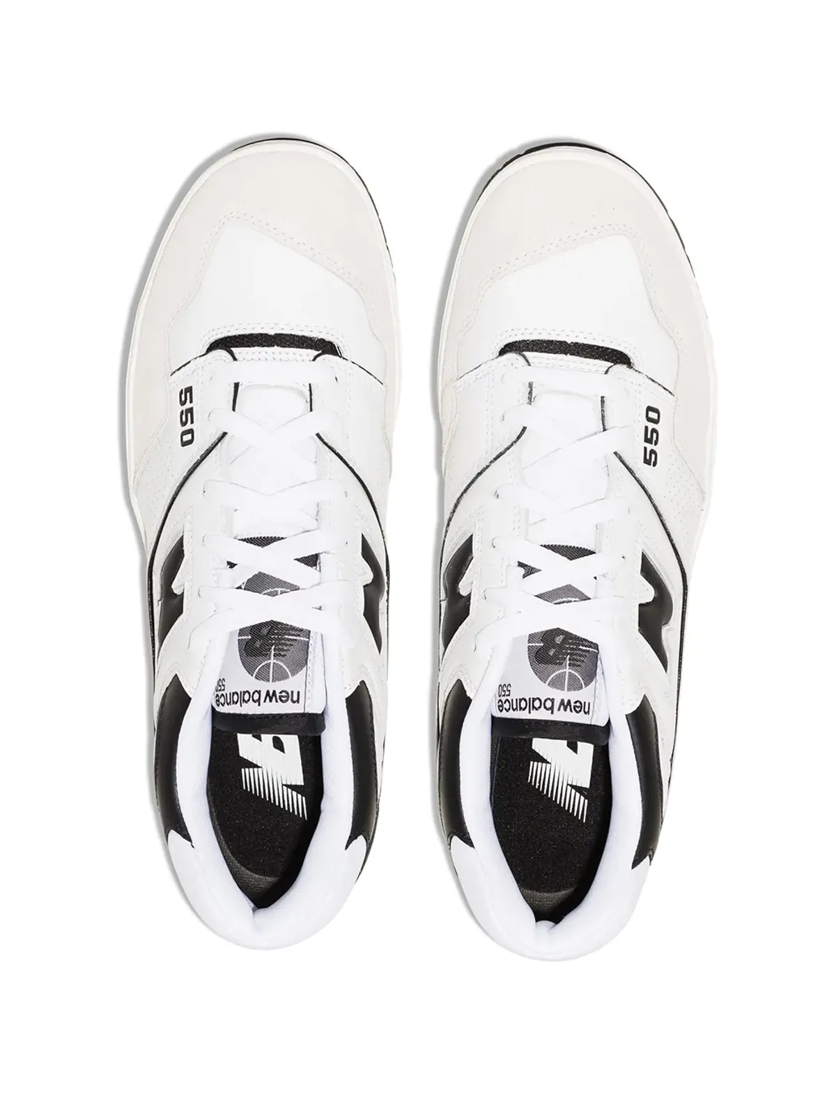 New Balance ホワイト/ブラック スニーカー - 画像4