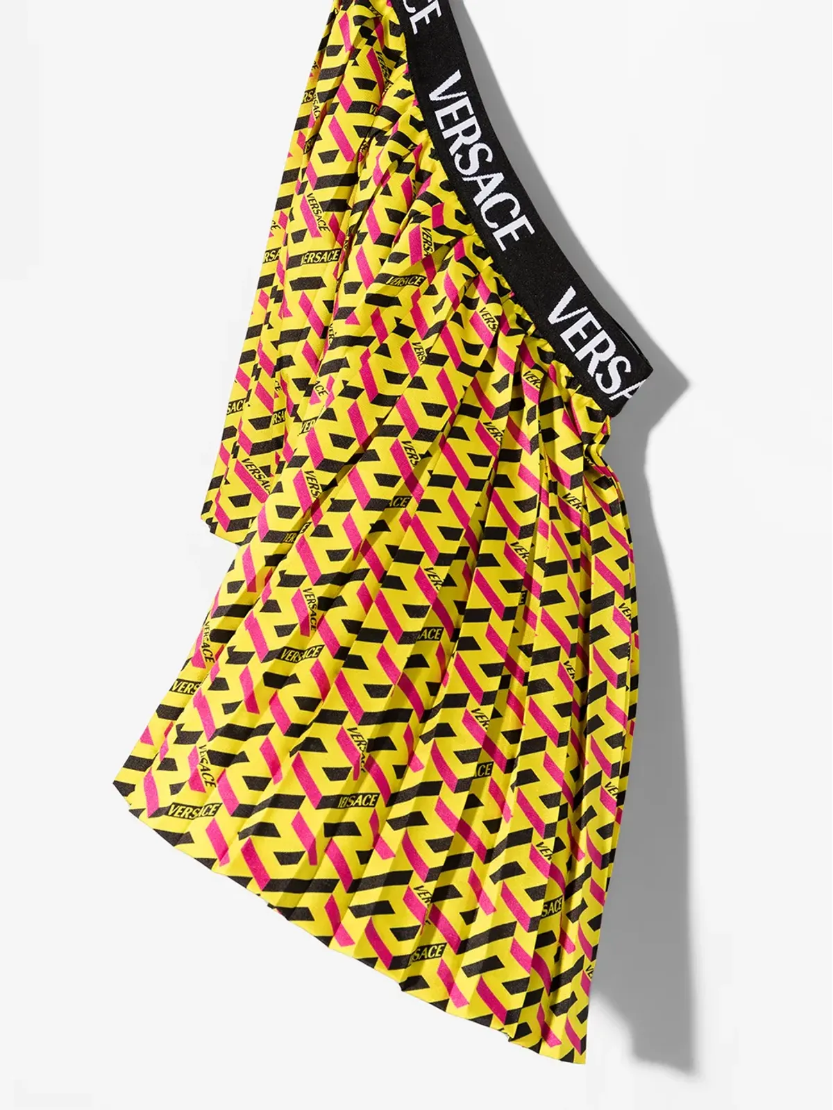 Versace Kids La Grecaプリントプリーツスカート - 画像4