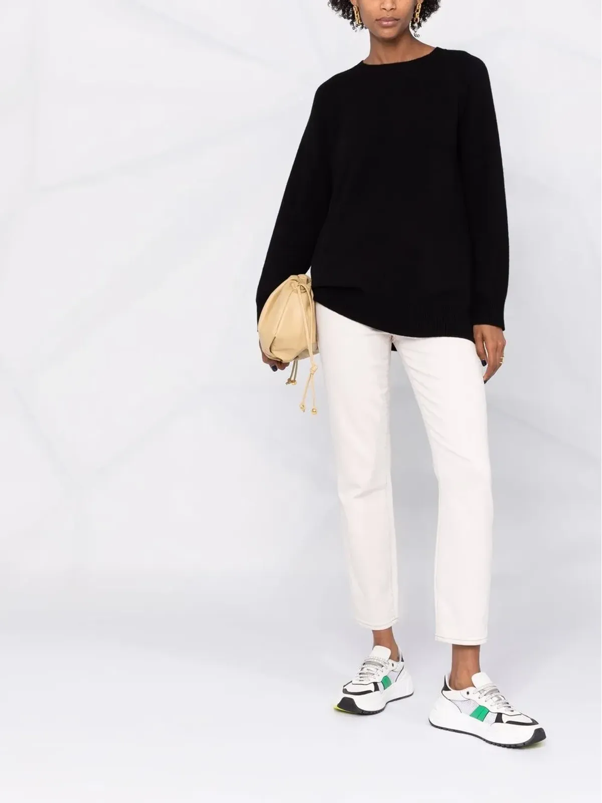 S Max Mara ラウンドネック カシミヤ ジャンパー - 画像2