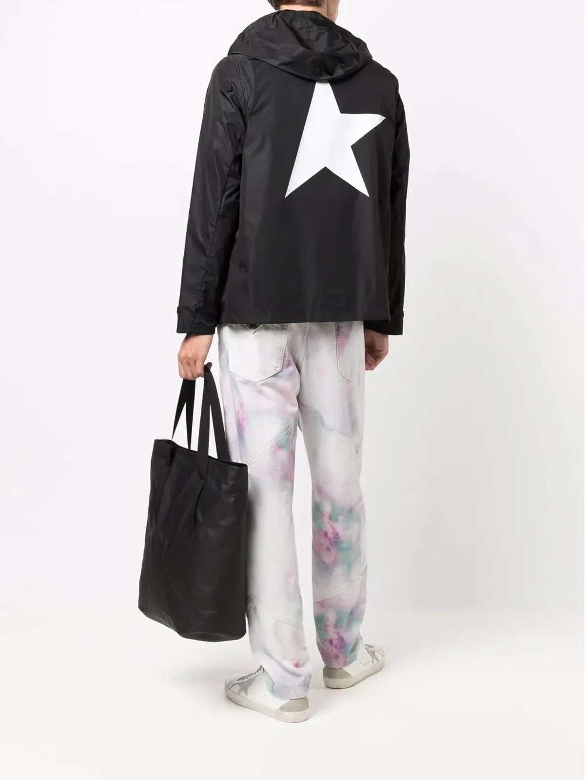 Golden Goose スタープリント ウィンドブレーカー ジャケット - ブラック - 画像2