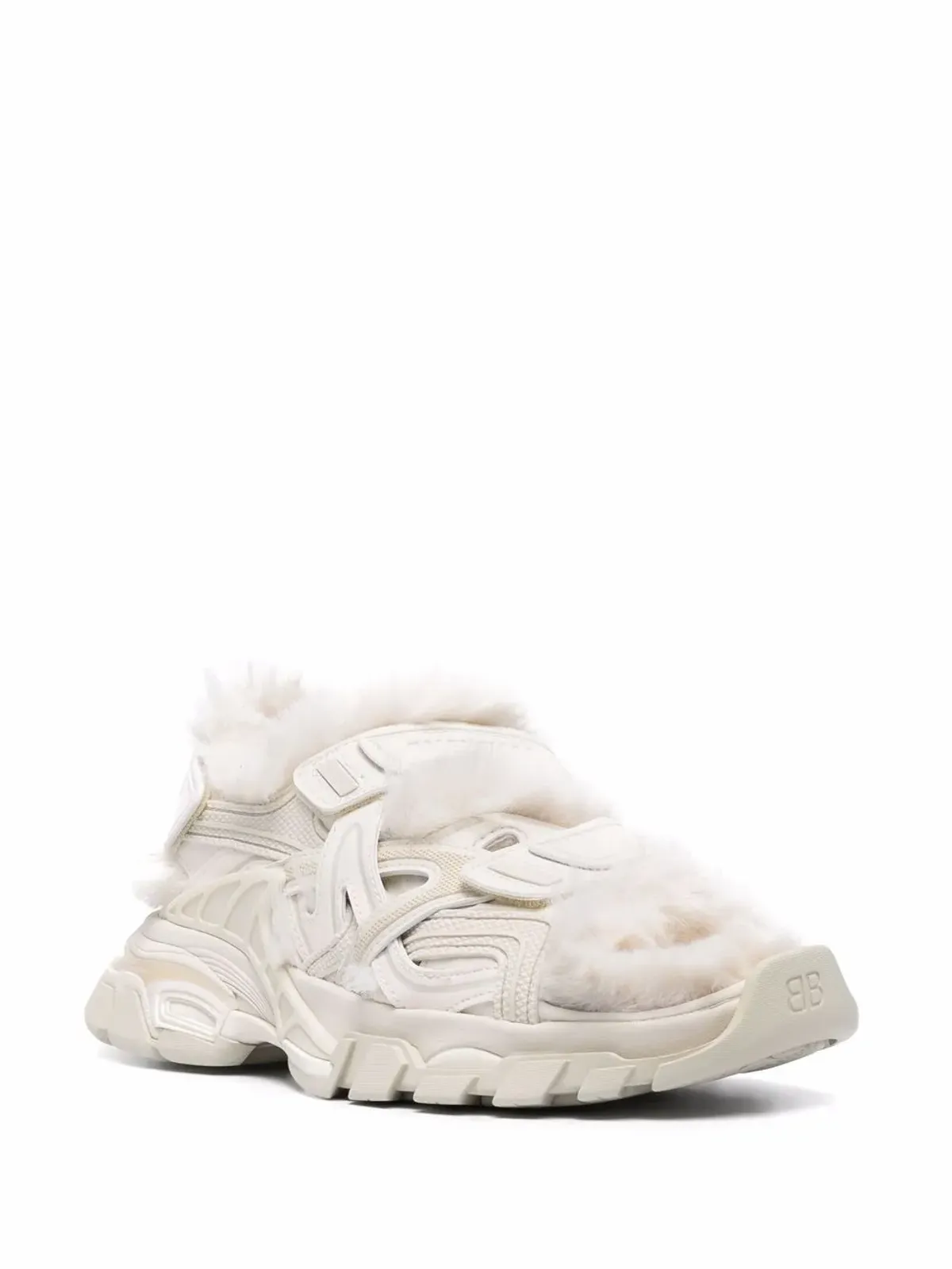Balenciaga フェイクファー トラックサンダル - 画像2