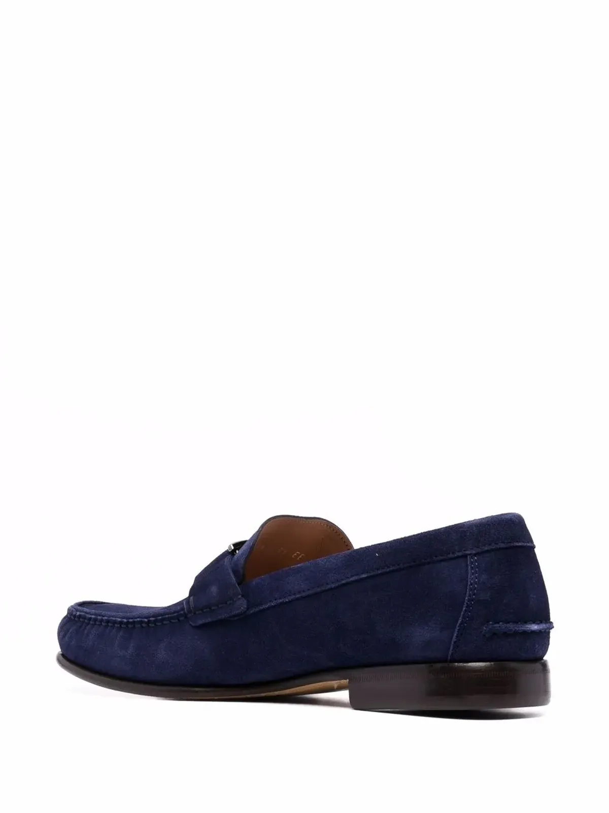 Ferragamo ロゴプレート ローファー ブルー - 画像3