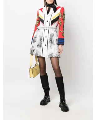 Philosophy Di Lorenzo Serafini ストライプディテール プリーツ ミニドレス - サムネイル2