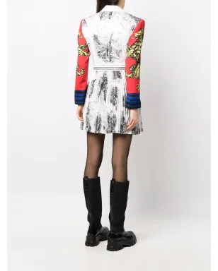 Philosophy Di Lorenzo Serafini ストライプディテール プリーツ ミニドレス - サムネイル4
