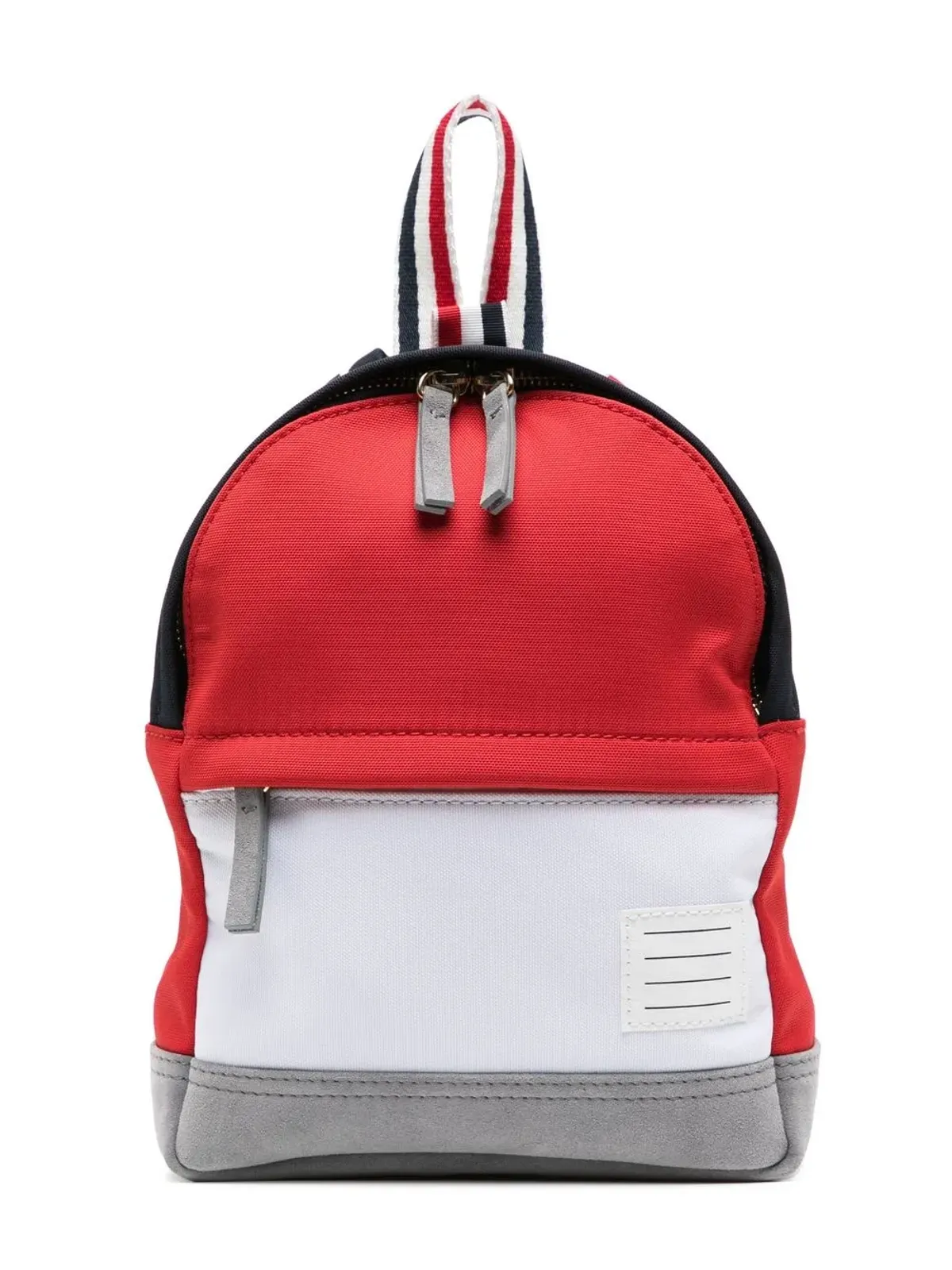 Thom Browne Kids カラー・ブロック・バックパック - レッド - 画像1