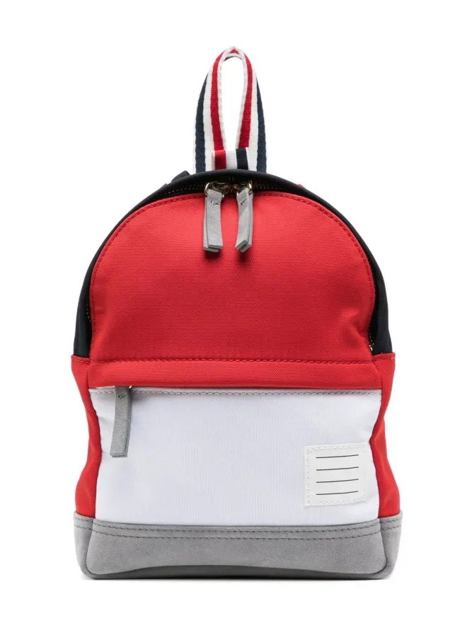 Thom Browne Kids Thom Browne Kids カラー・ブロック・バックパック - レッドの商品画像