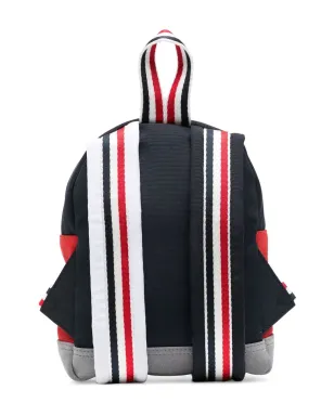 Thom Browne Kids カラー・ブロック・バックパック - レッド - サムネイル3