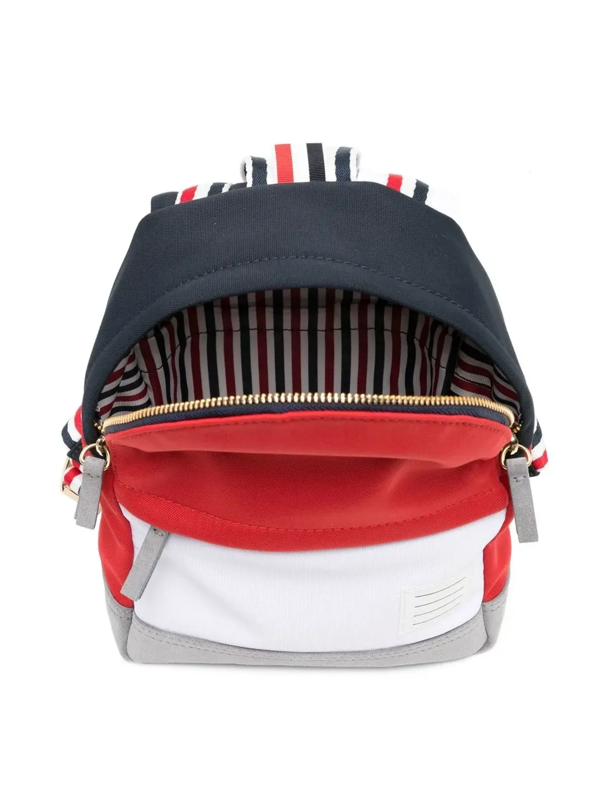 Thom Browne Kids カラー・ブロック・バックパック - レッド - 画像4