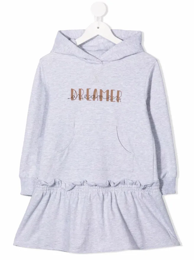 Brunello Cucinelli Kids Brunello Cucinelli Kids Dreamer フーディー・ドレスの商品画像