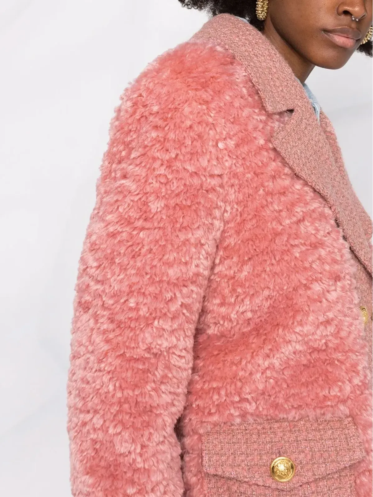 Boutique Moschino テクスチャード ダブルブレスト ブレザー - 画像3