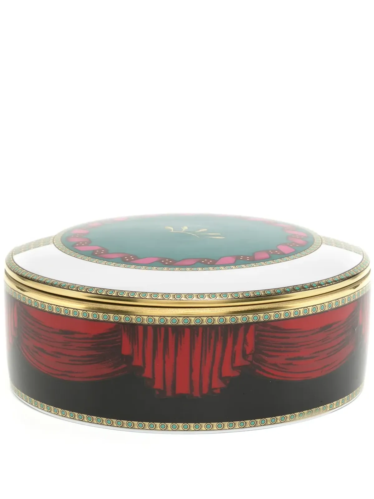 GINORI 1735 象の丸型磁器ボックス - マルチカラー - 画像1