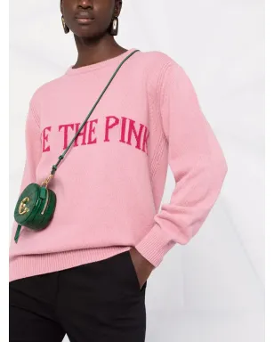 Alberta Ferretti スローガンプリント ニットジャンパー - サムネイル5