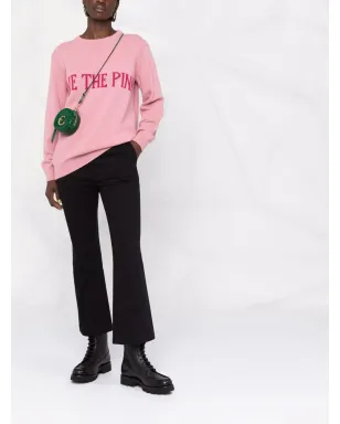 Alberta Ferretti スローガンプリント ニットジャンパー - サムネイル2