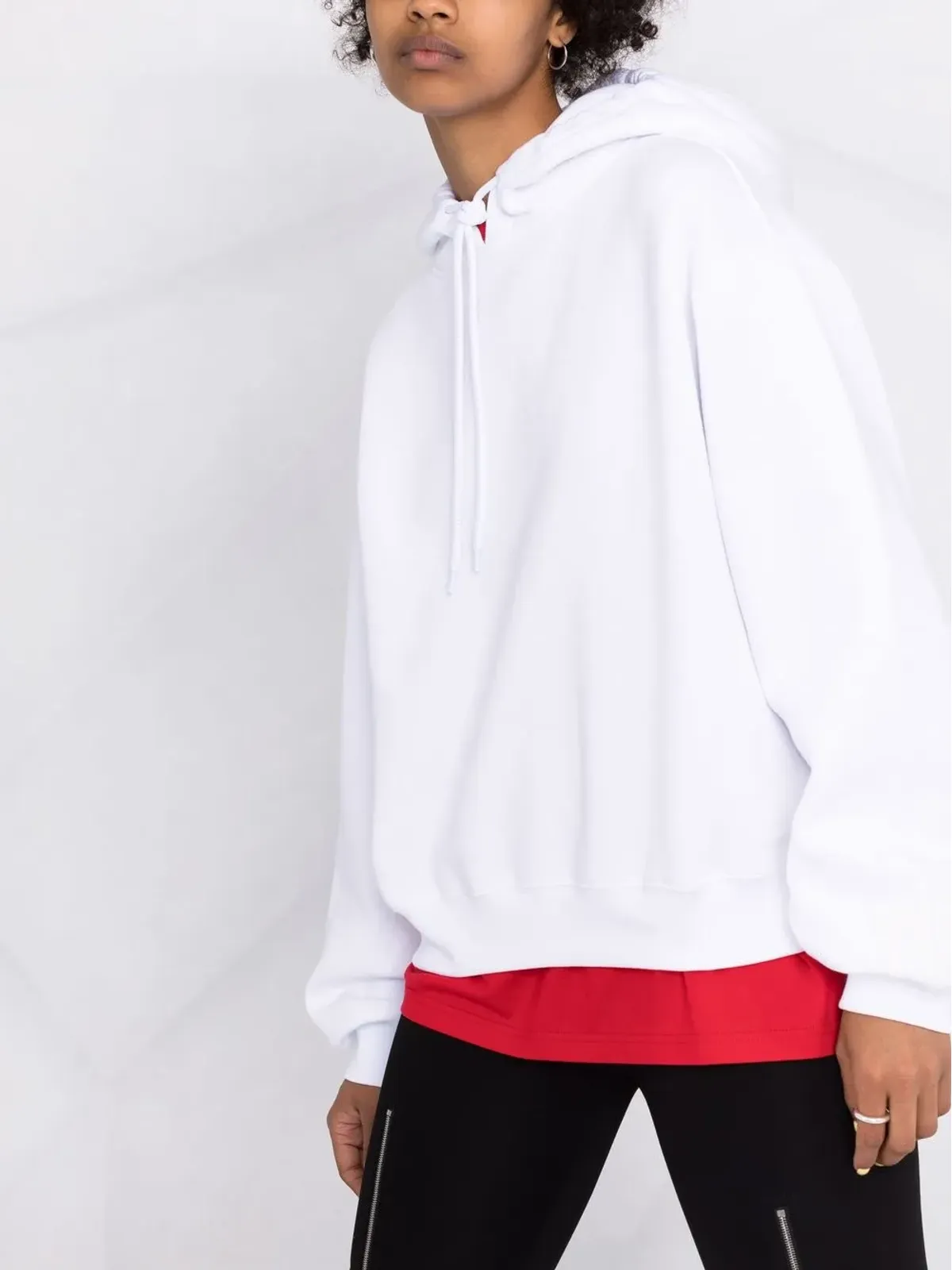 Alexander Wang ロゴプリント ドローストリング フーディー - 画像5