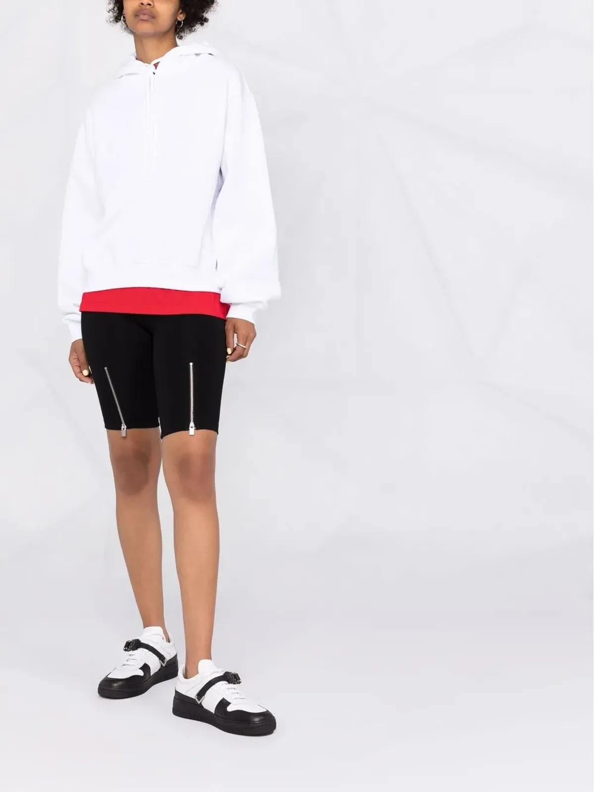 Alexander Wang ロゴプリント ドローストリング フーディー - 画像2