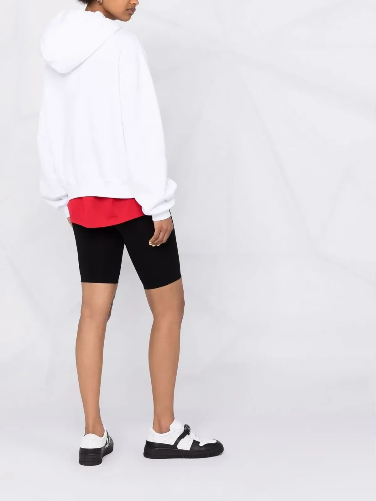 Alexander Wang ロゴプリント ドローストリング フーディー - 画像4
