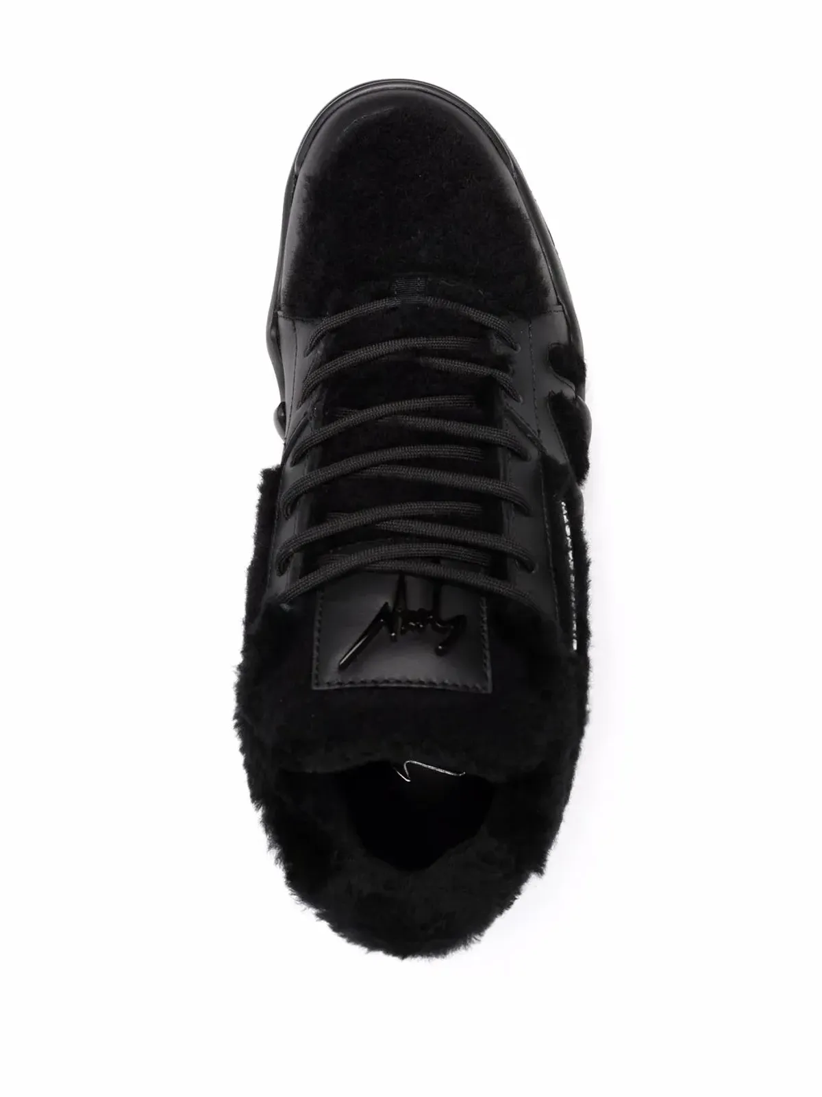 Giuseppe Zanotti タロン シアリングトリム ハイカットスニーカー - 画像4