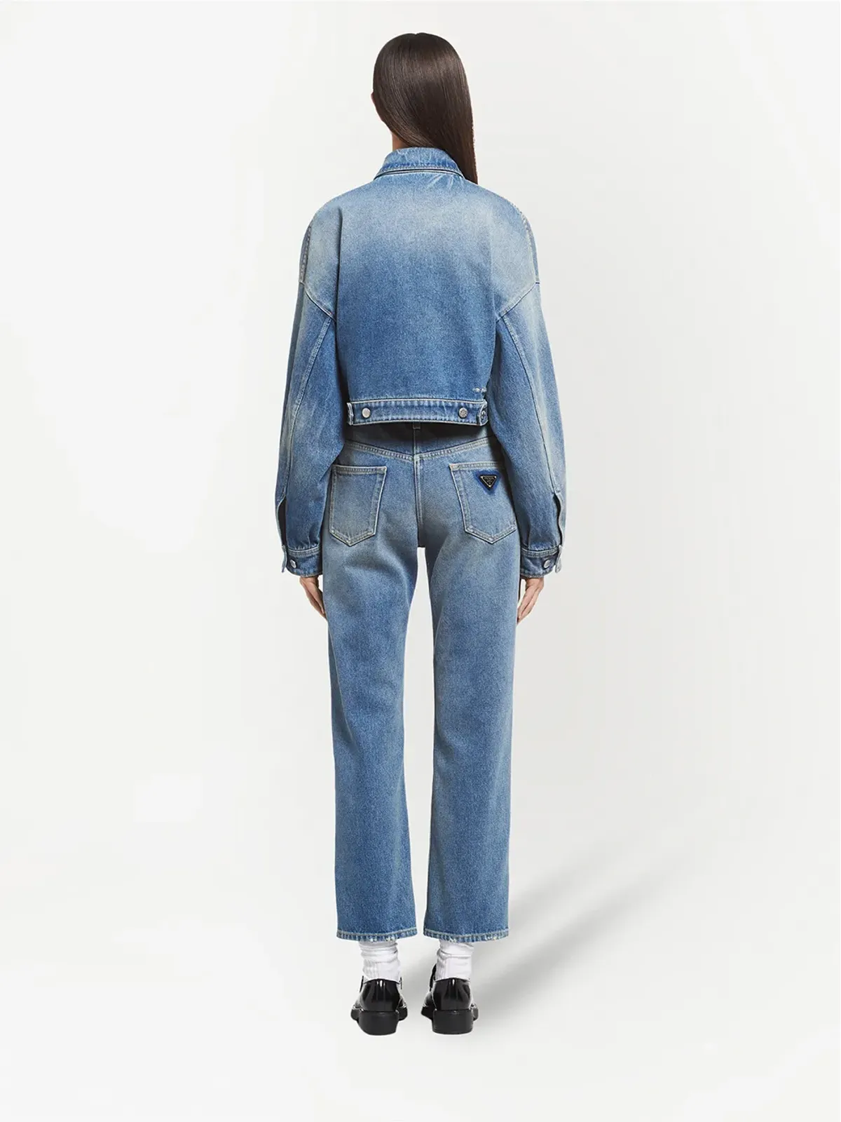 Prada クロップド オーガニックデニムジャケット - 画像4