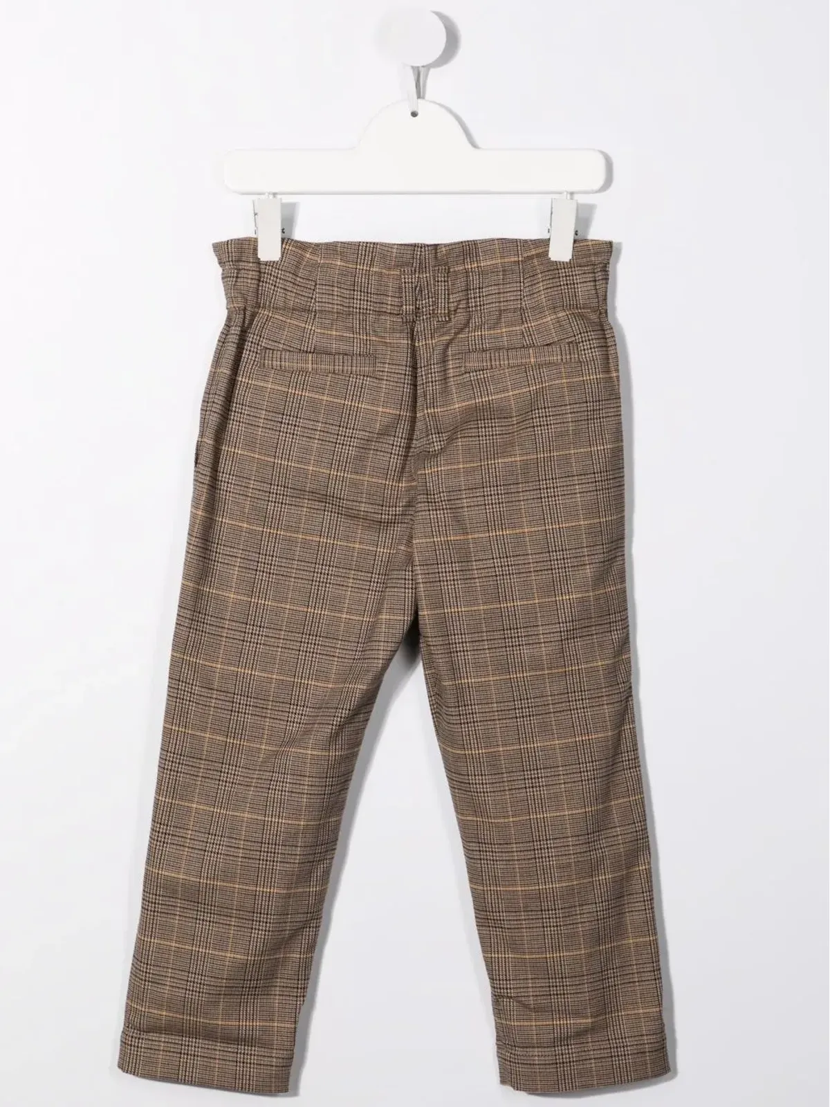 Brunello Cucinelli Kids チェック柄ストレートパンツ - 画像2