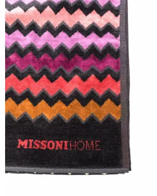 Missoni Home ジグザグ ロゴ ニット コットンタオル - ブラック - サムネイル2