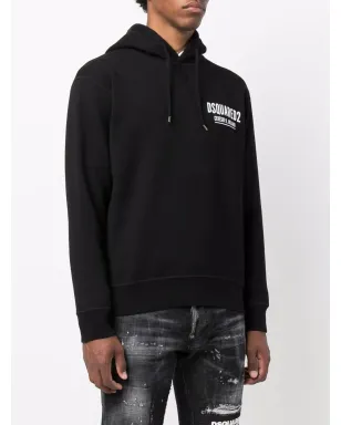 DSQUARED2 ロゴプリント コットン フード付きパーカー - サムネイル3