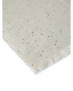 Brunello Cucinelli スパンコール刺繍入りカシミヤブレンド スカーフ - サムネイル2